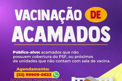 Vacinação de Acamados em Ubá