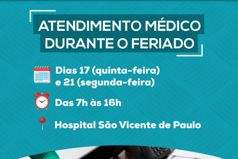 Prefeitura de Ubá garante atendimento médico no Hospital São Vicente durante o feriado