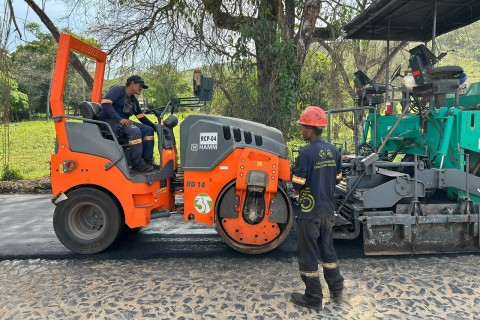 Avenida do Peixoto Filho recebe pavimentação em CBUQ para reforçar segurança e qualidade da via